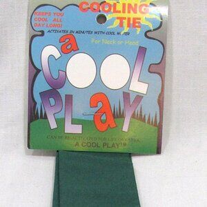 A Cool Play Scarf Green Headband Necktie Wrist Reuseable Migraines Cooling Tie